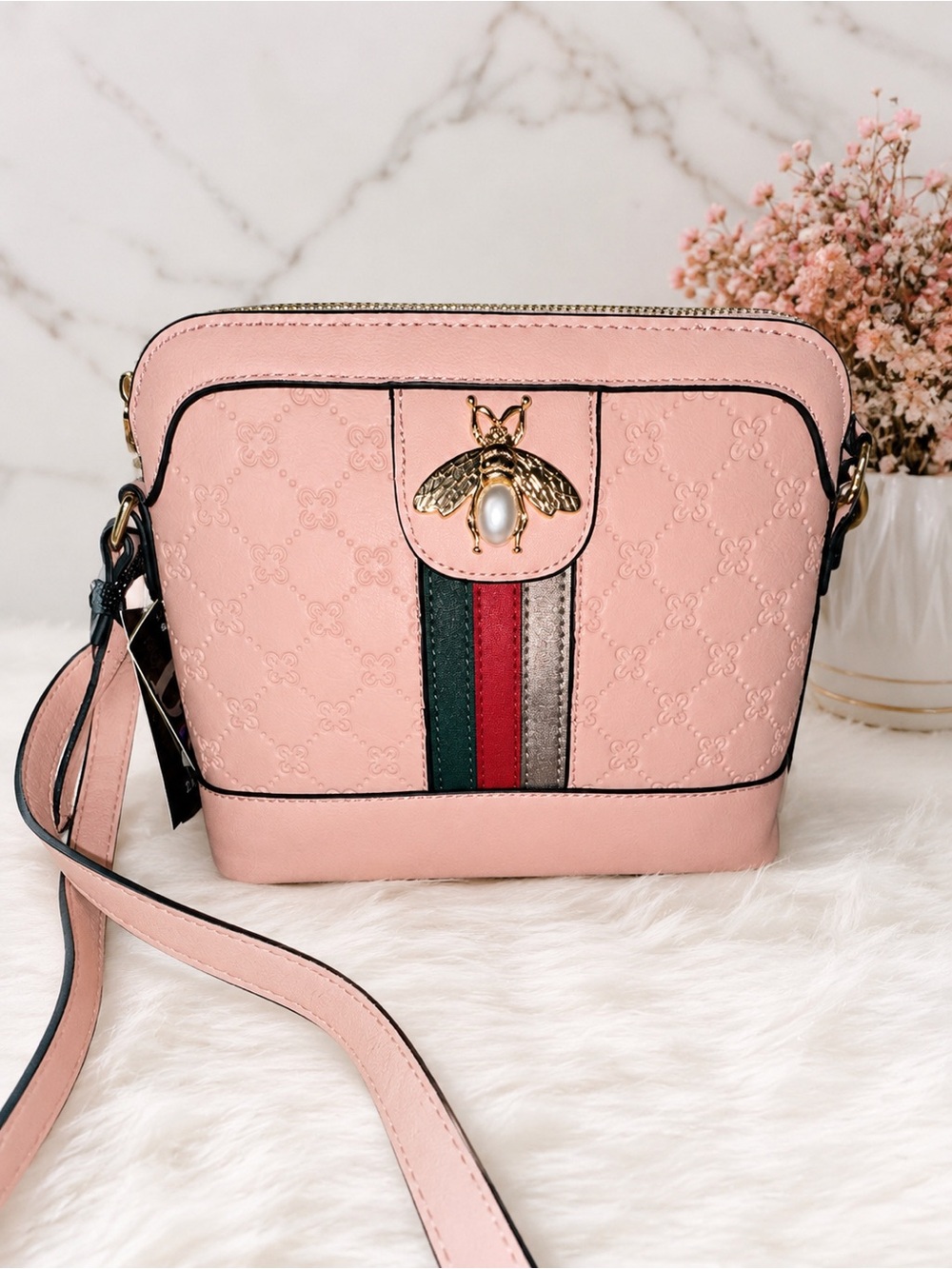 NWT- Pink American Bee Crossbody Bag